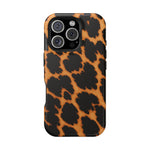 Leopard Print Impact-Resistant iPhone Case with MagSafe Compatibility  Shamo's iPhone 16 Pro / Matte