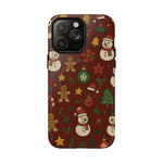 Snowman & Gingerbread Tough iPhone Case (MagSafe compatible)  Shamo's iPhone 14 Pro Max / Glossy