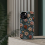 Frozen Floral Vintage Roses & Daisies iPhone Case with MagSafe compatibility  Shamo's