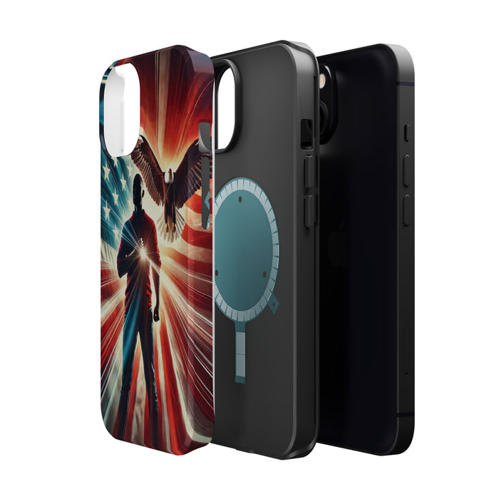 Magnetic Tough Phone Case with MagSafe Compatibility - Proud American Design Edition