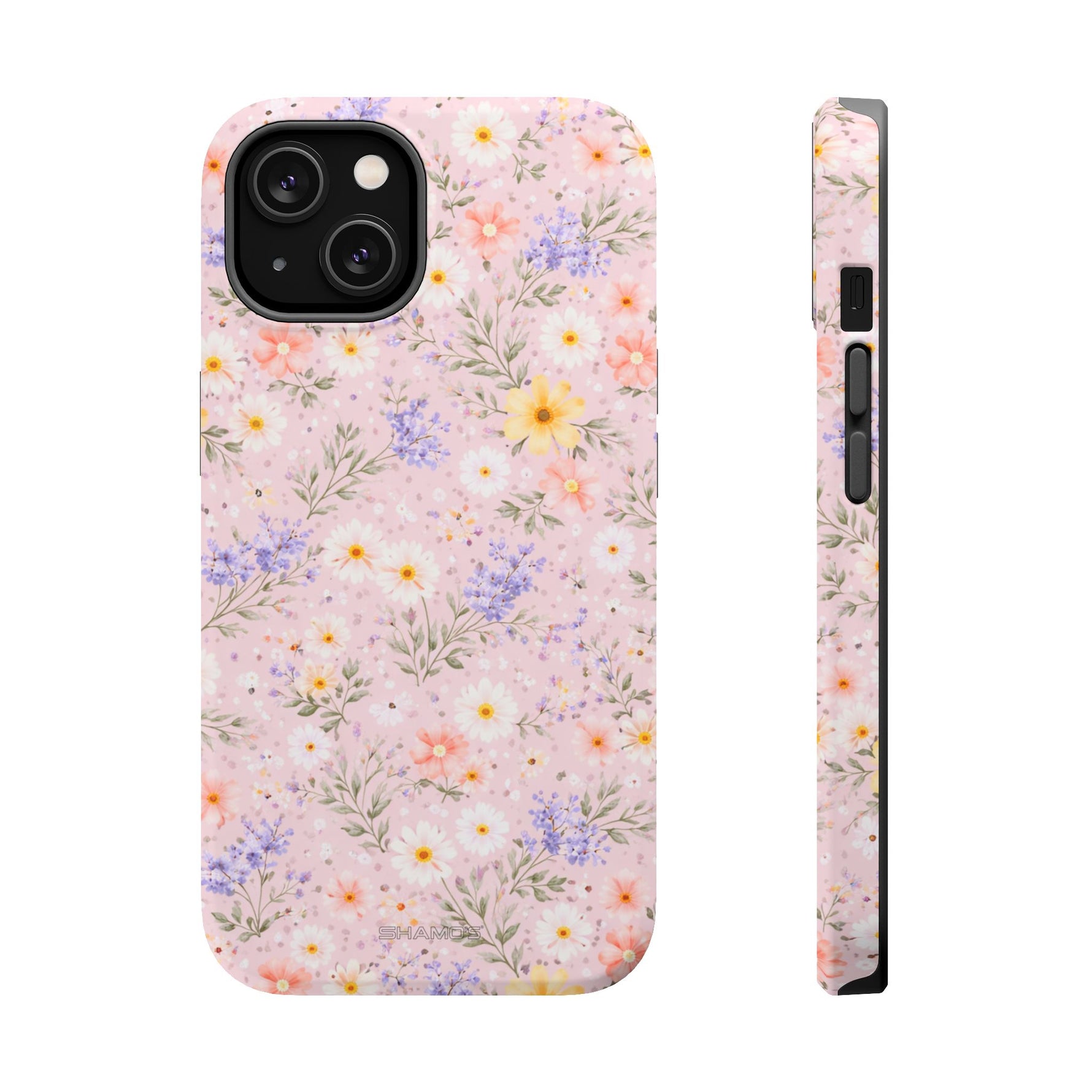 Pastel Floral MagSafe Compatible Magnetic Impact Phone Case