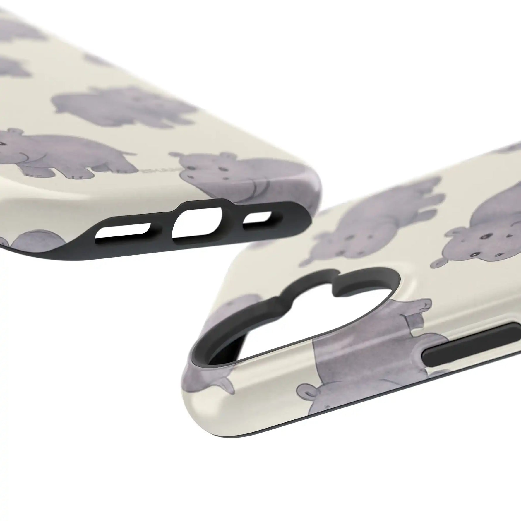 Cute Tiny Hippo Magnetic Impact-Resistant Phone Case