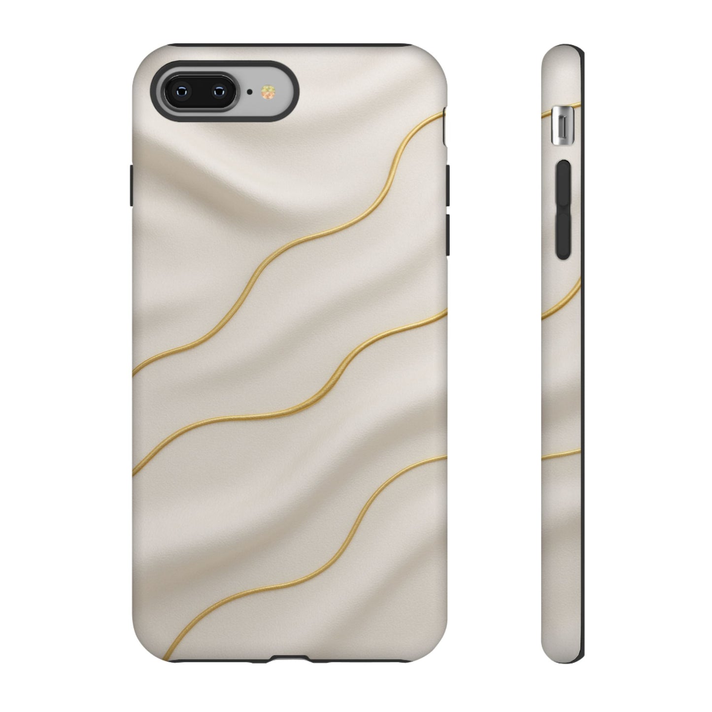 Elegant Gold Wave Tough iPhone Case - Shamo's