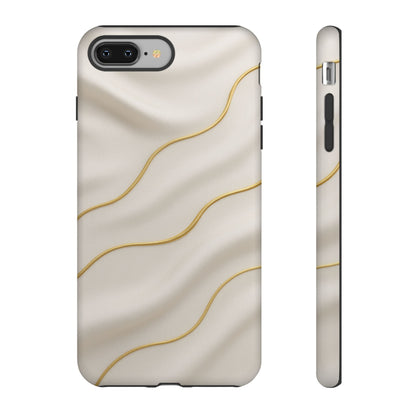 Elegant Gold Wave Tough iPhone Case - Shamo's