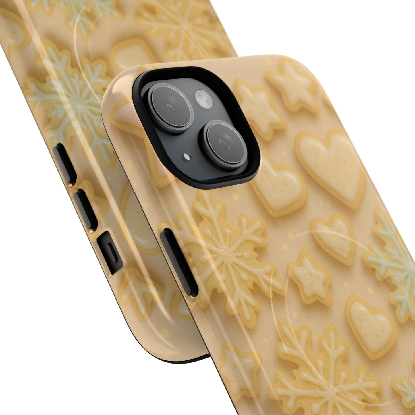 Heart & Snowflake Holiday iPhone Case — compatible with MagSafe - Shamo's