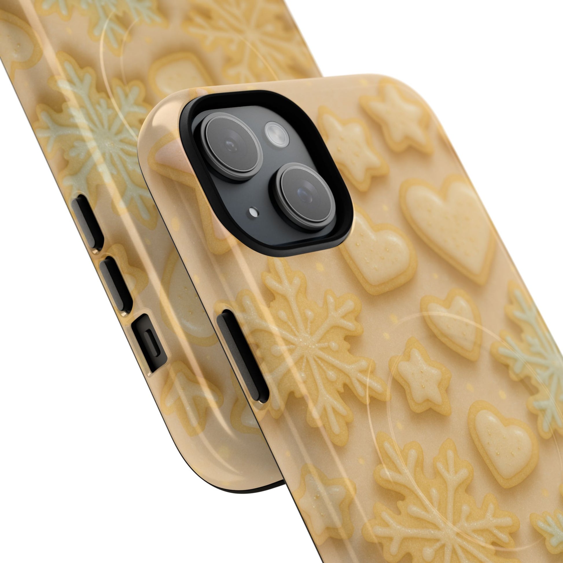 Heart & Snowflake Holiday iPhone Case — compatible with MagSafe - Shamo's