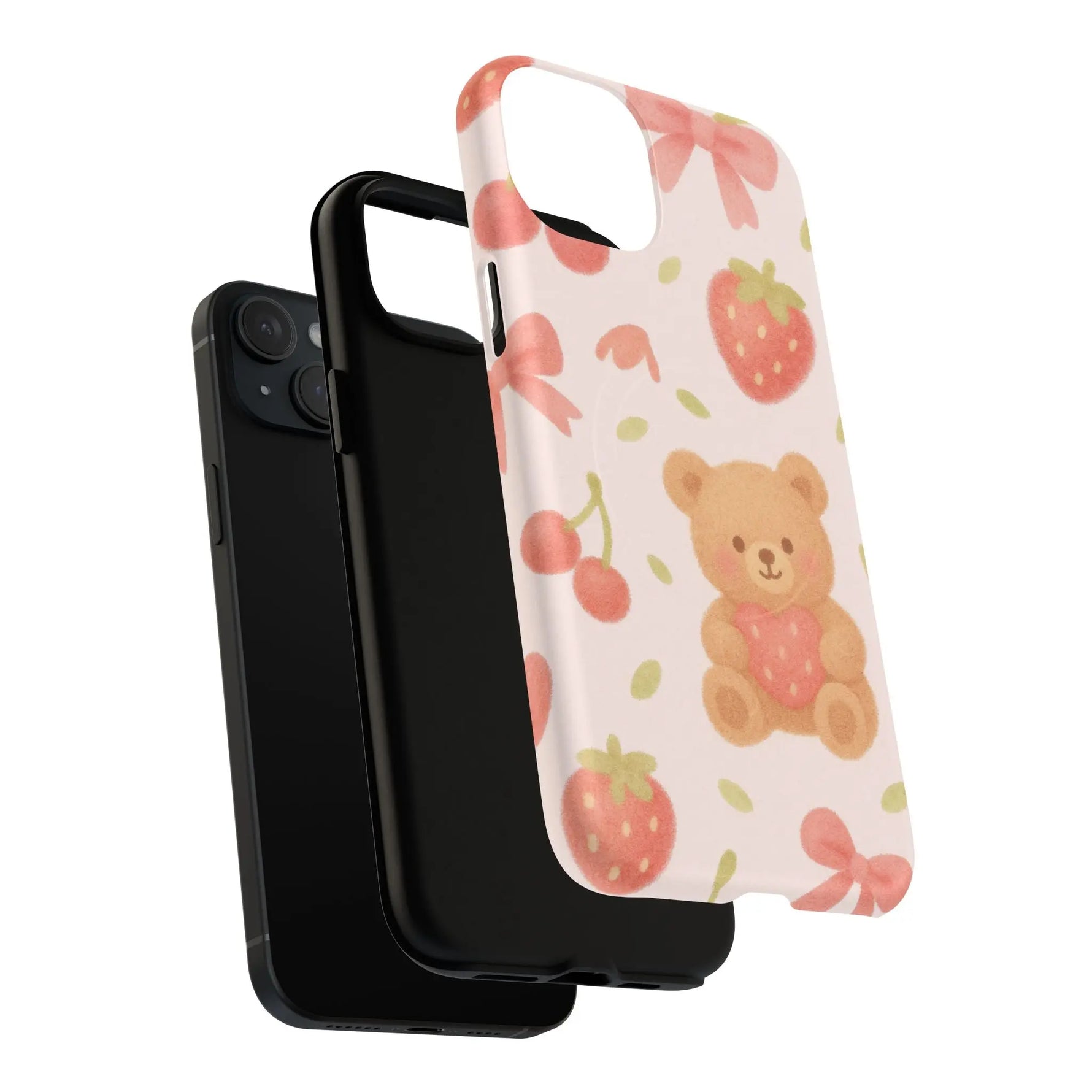 Teddy Berry Basket Friends iPhone Case with MagSafe - Shamo's