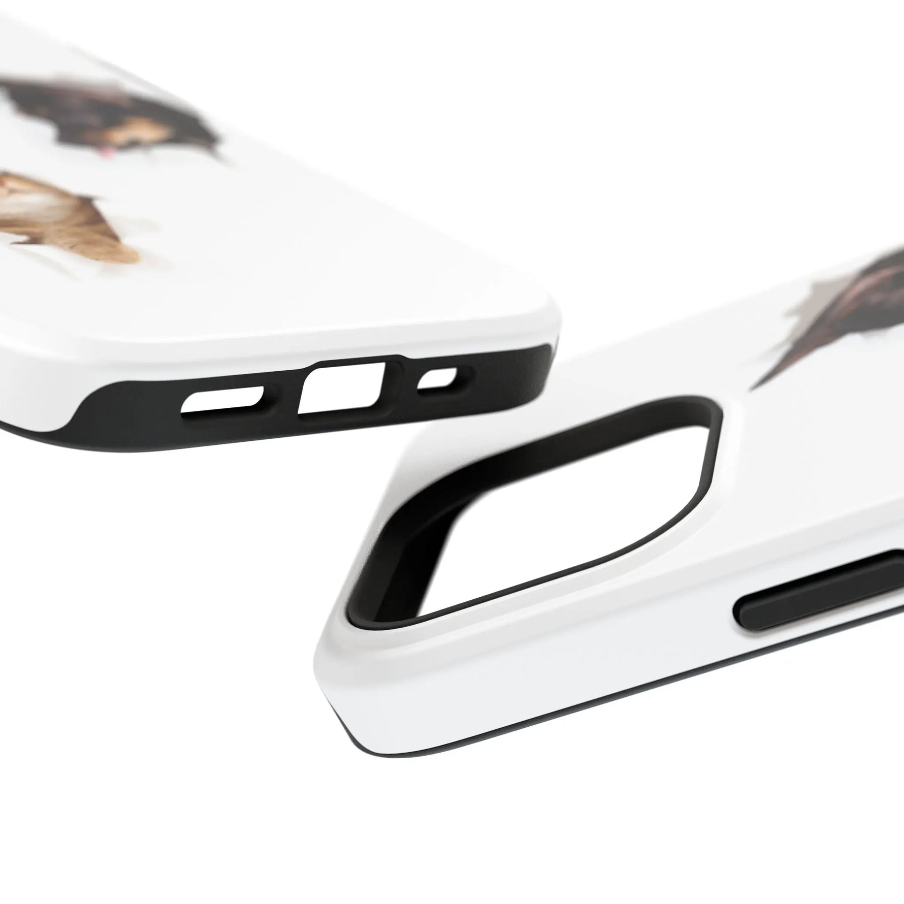 Impact-Resistant Cases with a cat and a dog - Shamo's