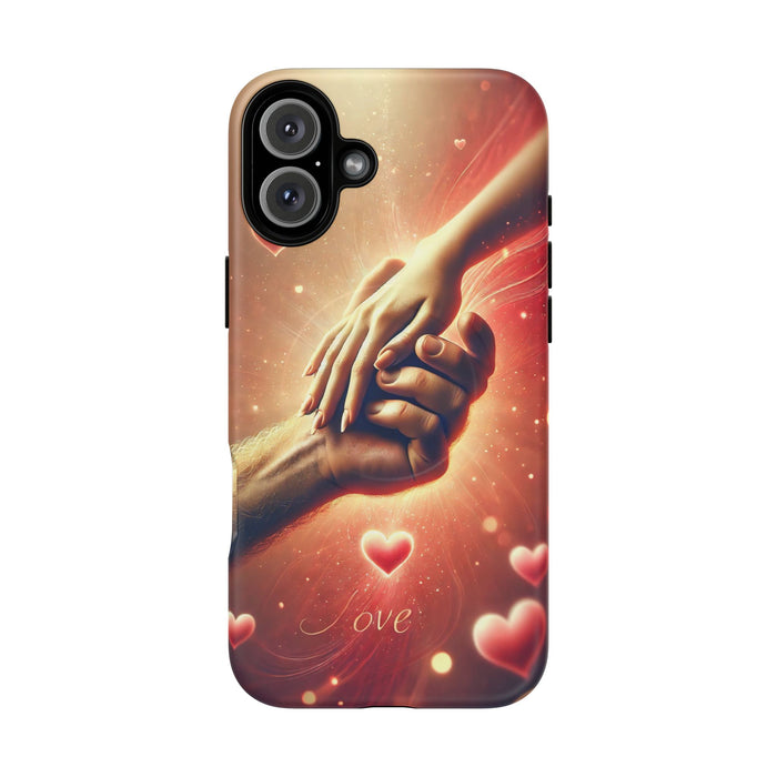 Magnetic Phone Case - Hands in Love Design - Compatible with MagSafe
