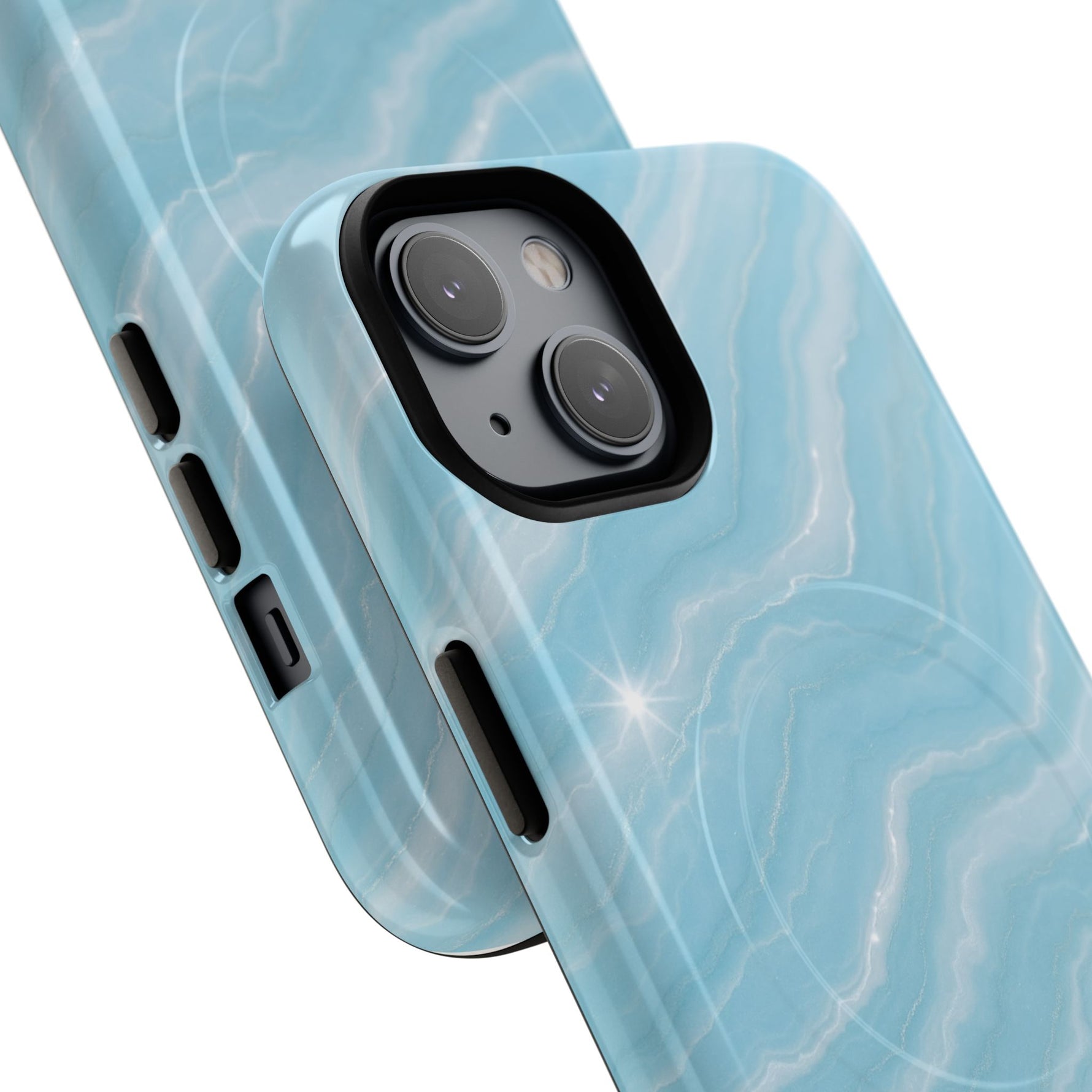 Sky Glow Marble iPhone Case with MagSafe - Shamo's