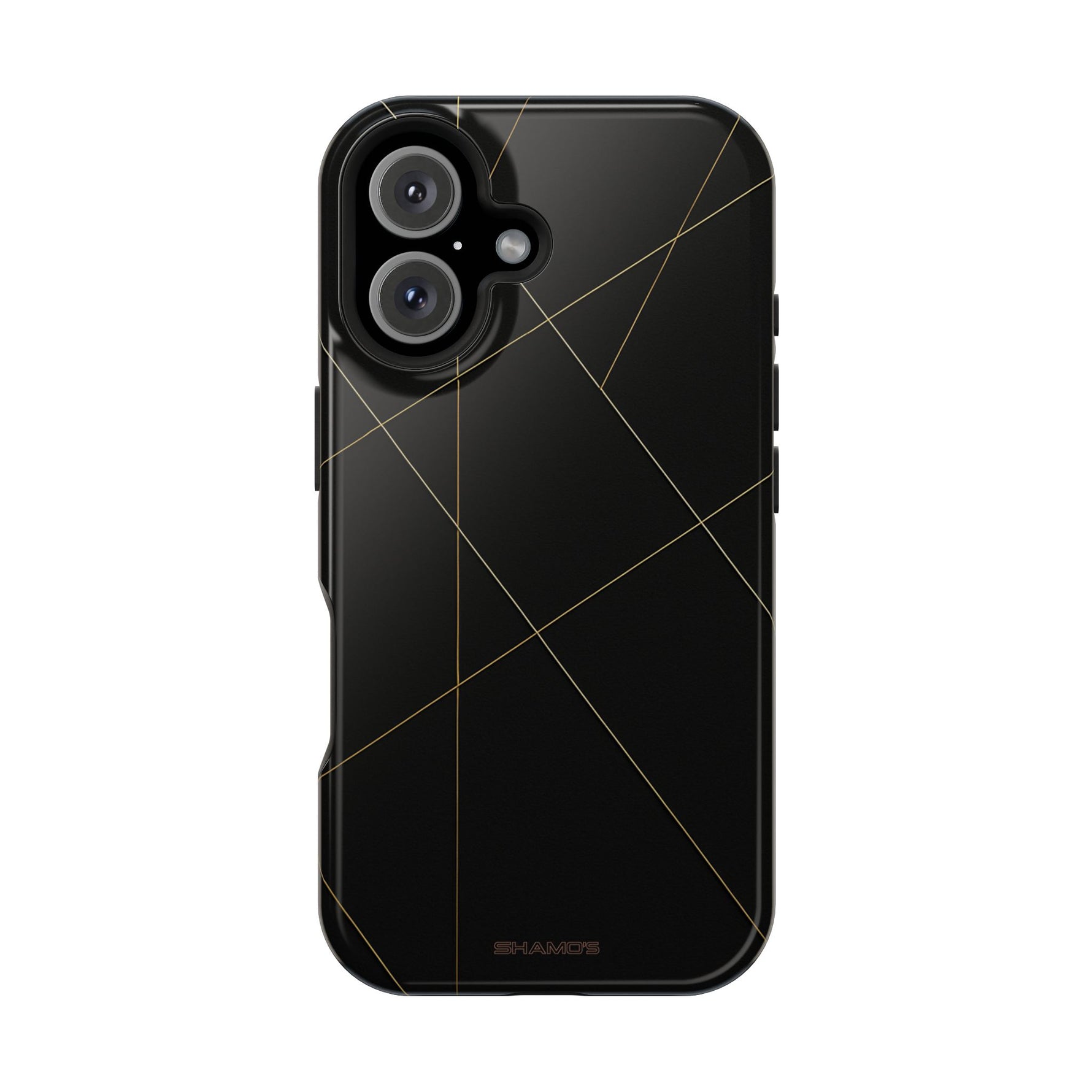Funda para iPhone con diseño geométrico negro | MagSafe