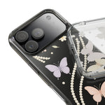 Butterfly Pearl Impact-Resistant Clear iPhone Case - Shamo's