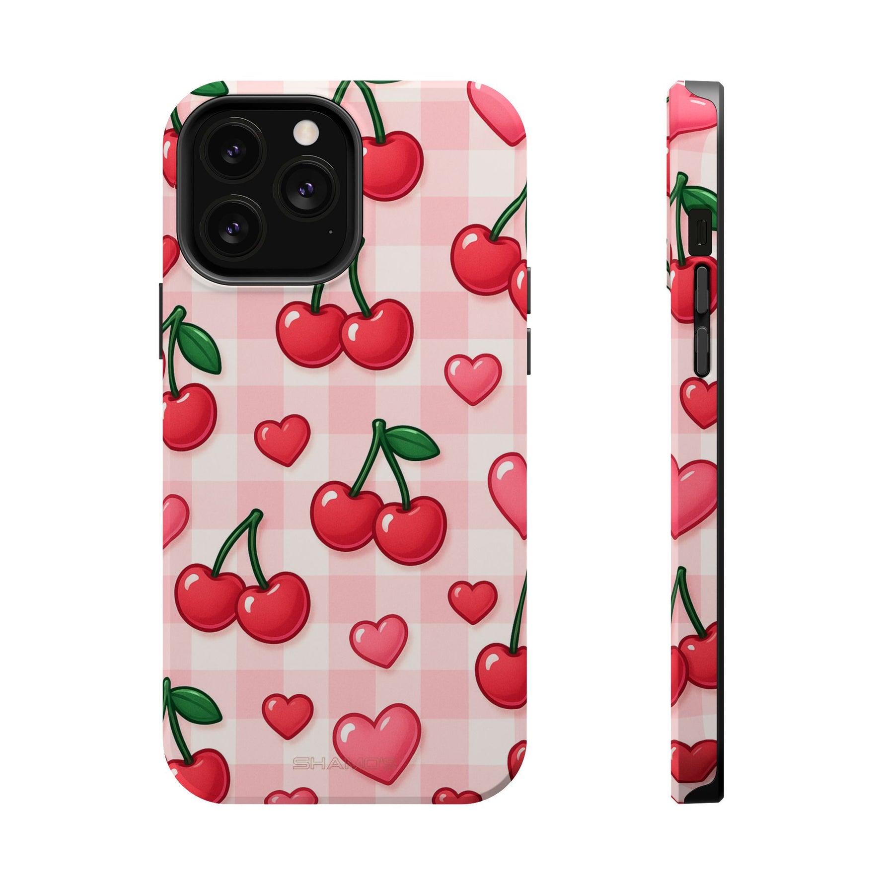 Y2K Cherries & Hearts iPhone Case | MagSafe