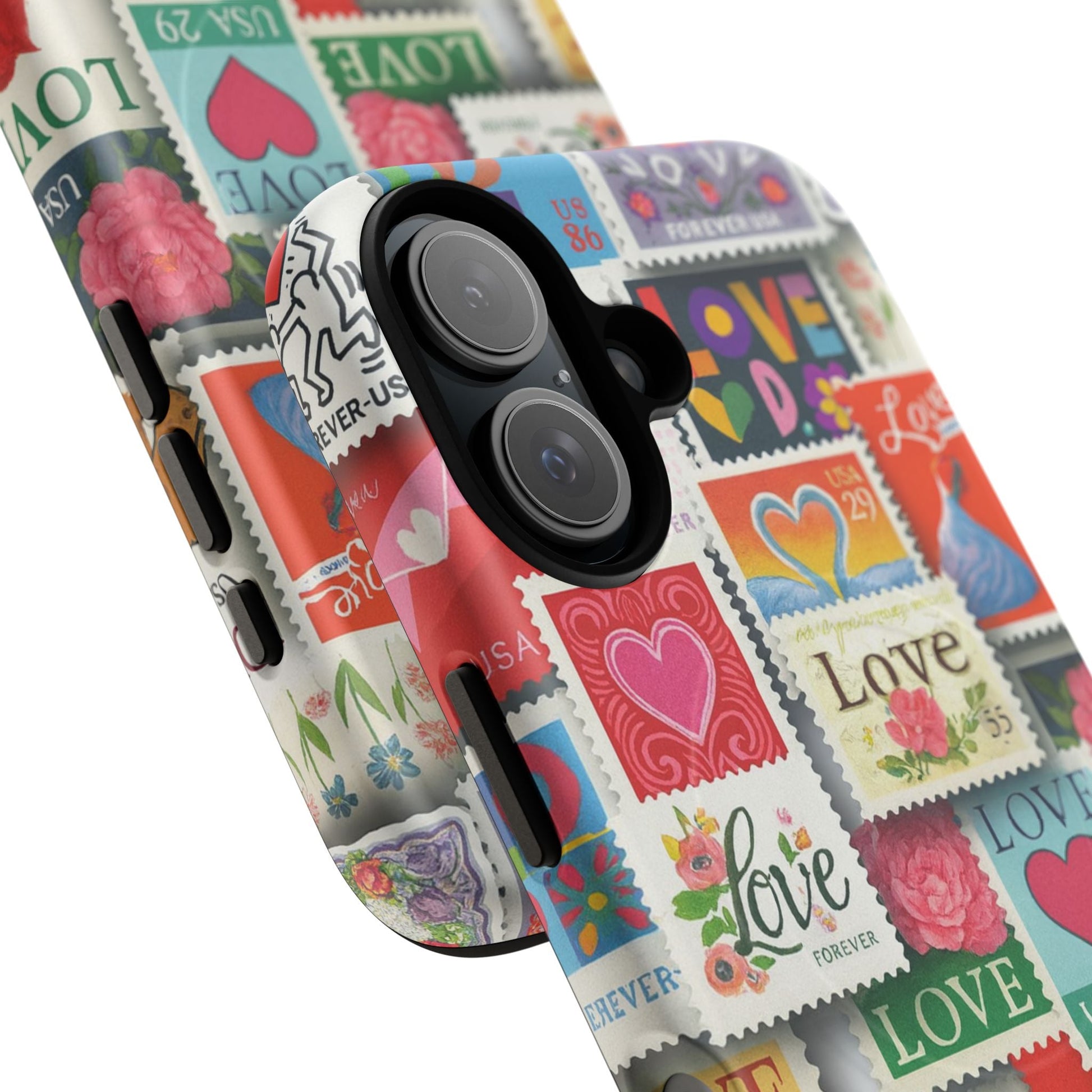 Vintage Romantic Love Stamp iPhone Case | Tough Protection + MagSafe  Shamo's