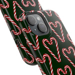 Candy Cane Heart MagSafe Impact-Resistant iPhone Case  Shamo's
