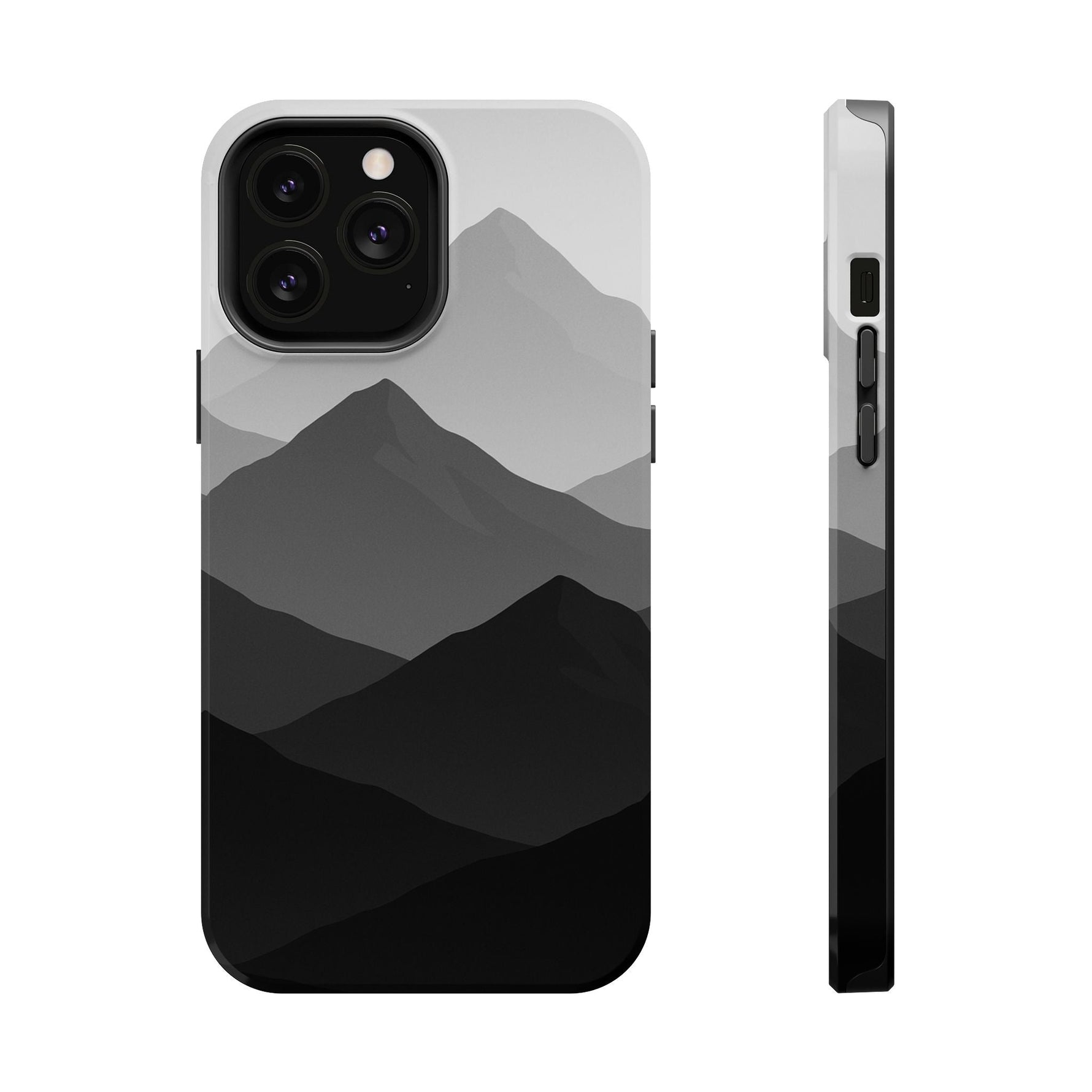 Monochrome Mountain Design iPhone Case | MagSafe  Shamo's iPhone 13 Pro Max / Glossy