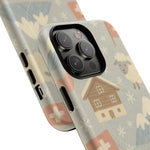 Swiss Chalet Sheep Pattern Tough MagSafe iPhone Case  Shamo's