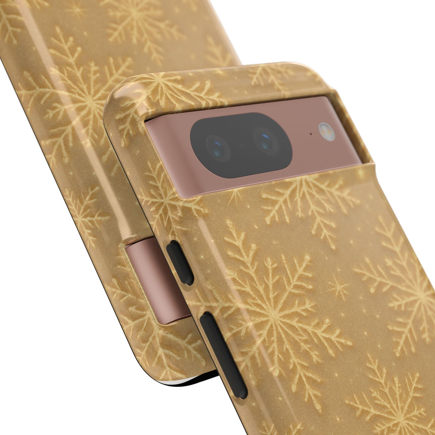 Golden Snowflake Holiday iPhone Case
