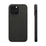 Black Circuit Board Design iPhone Case | MagSafe  Shamo's iPhone 14 Pro Max / Matte