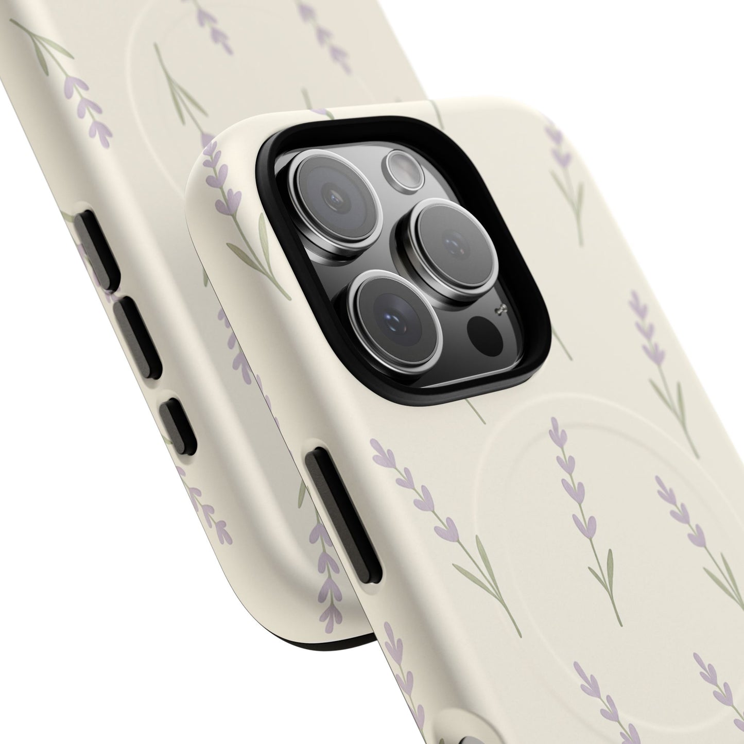 Lavender Minimal Bloom iPhone Case with MagSafe