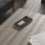 Romantic Teddy Bear Impact-Resistant iPhone Case with Heart Design - Shamo's