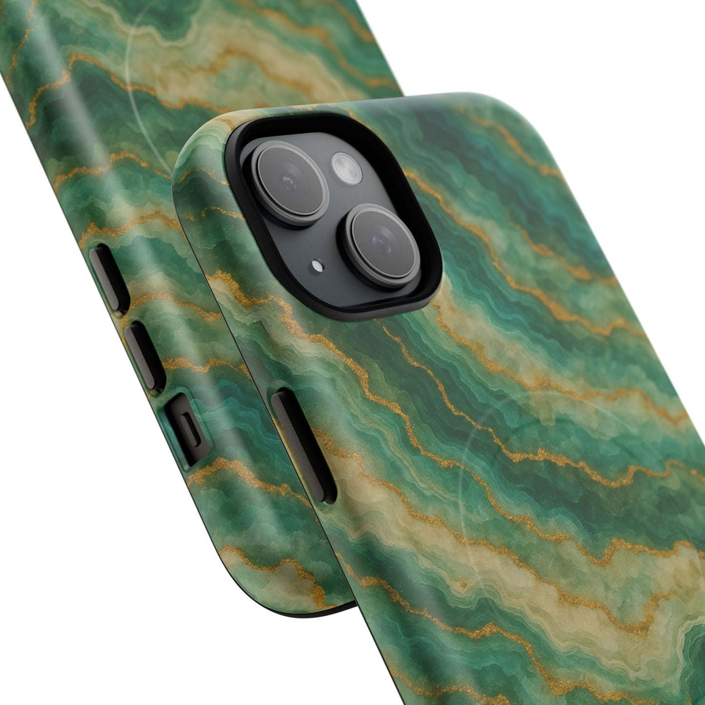 Green Marble iPhone Case with MagSafe - Shamo's