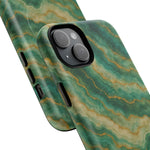 Green Marble iPhone Case with MagSafe - Shamo's