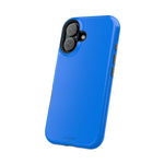 Cobalt Pop Blue Solid Color Impact-Resistant iPhone Case | Slim Shockproof MagSafe-Compatible