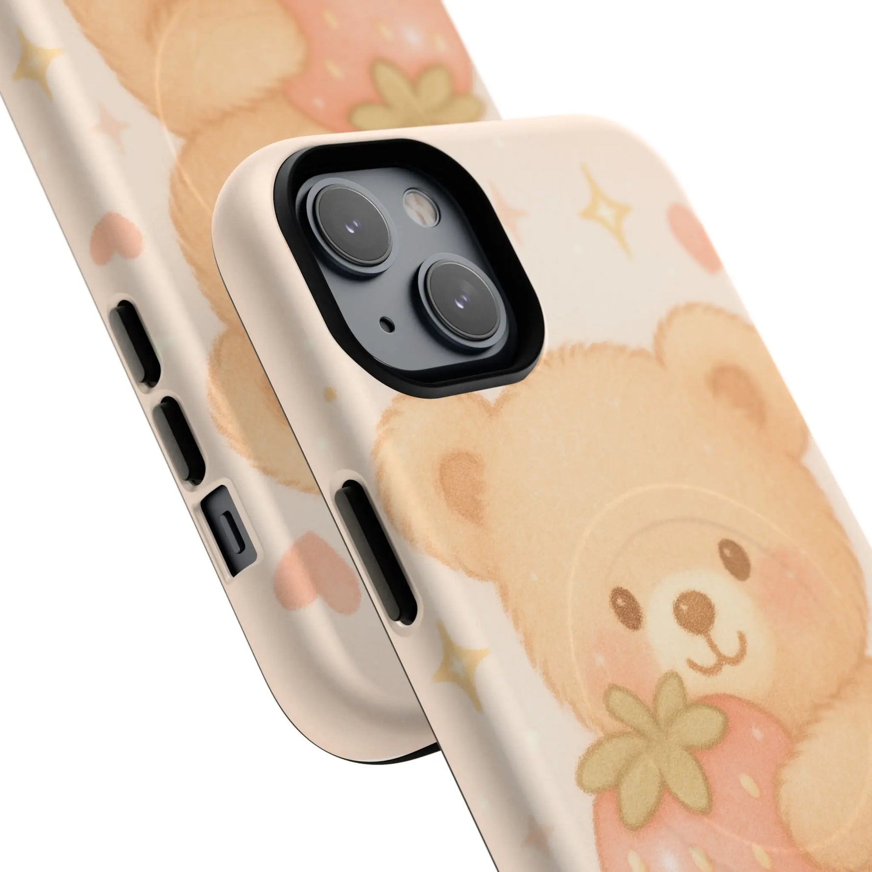 Strawberry Teddy iPhone Case with MagSafe  Shamo's