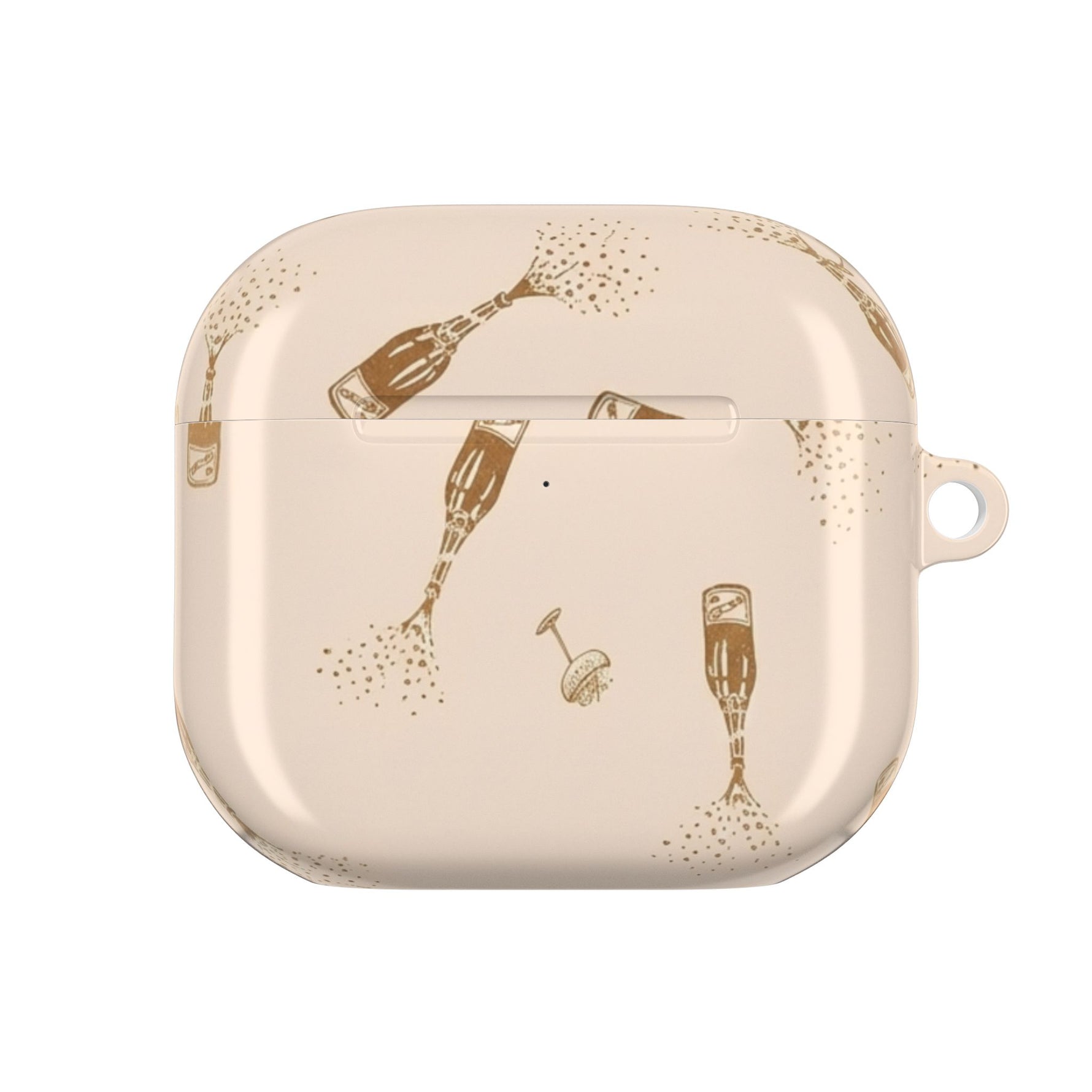 AirPod Case — Champagne Bubbles Pattern Silicone Case