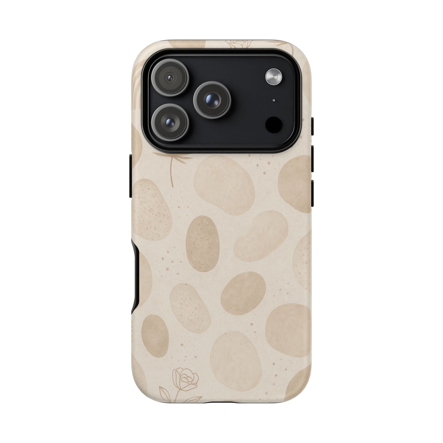 Neutral Pebble Pattern Tough iPhone Case  Shamo's iPhone 17 Pro / Matte