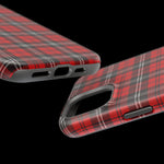 Red Tartan Plaid Impact-Resistant iPhone Case | MagSafe compatibility  Shamo's