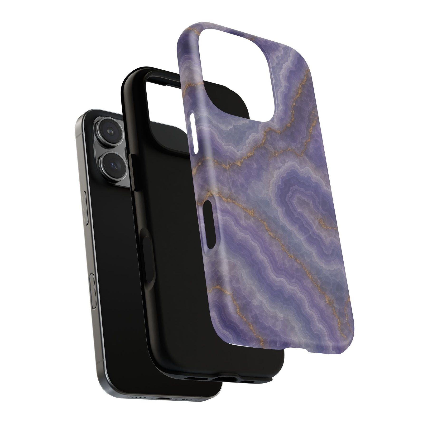 Purple Agate Marble iPhone Case with MagSafe  Shamo's