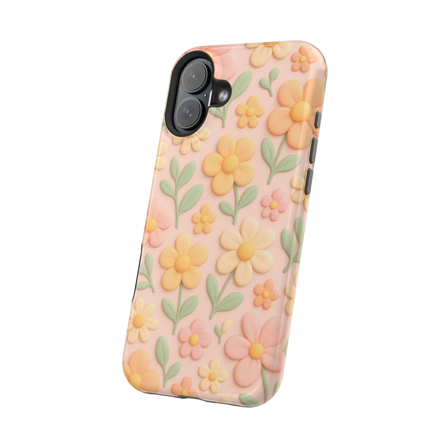 Vintage Floral 3D iPhone Case | MagSafe Compatible