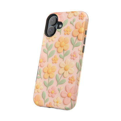 Vintage Floral 3D iPhone Case | MagSafe Compatible