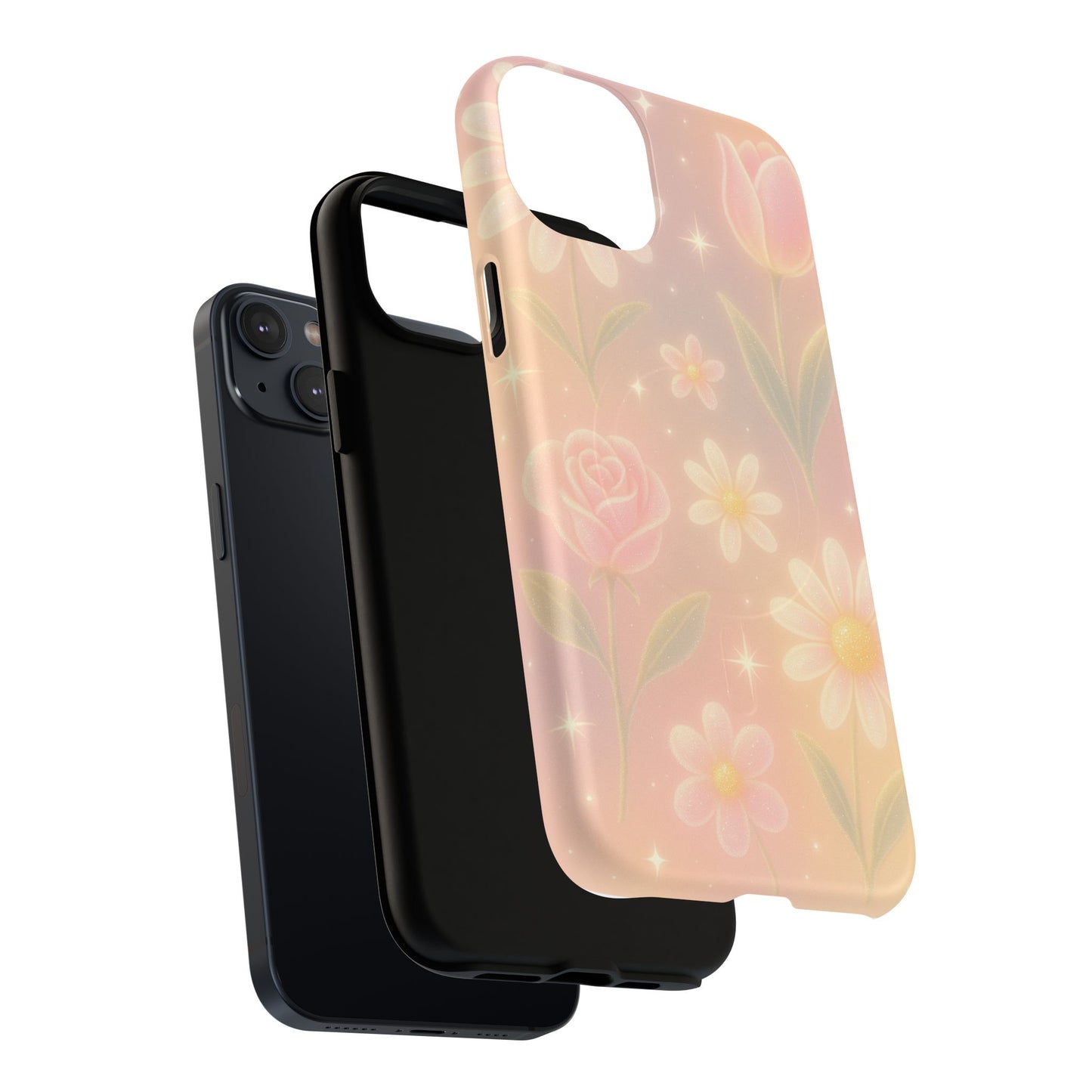 Sparkle Garden Floral iPhone Case with MagSafe