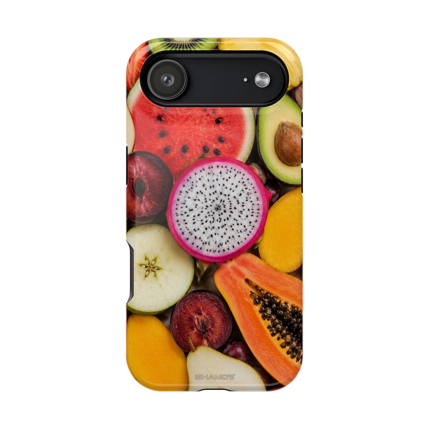 Tropical Fruit Magnetic Impact-Resistant Phone Case with MagSafe