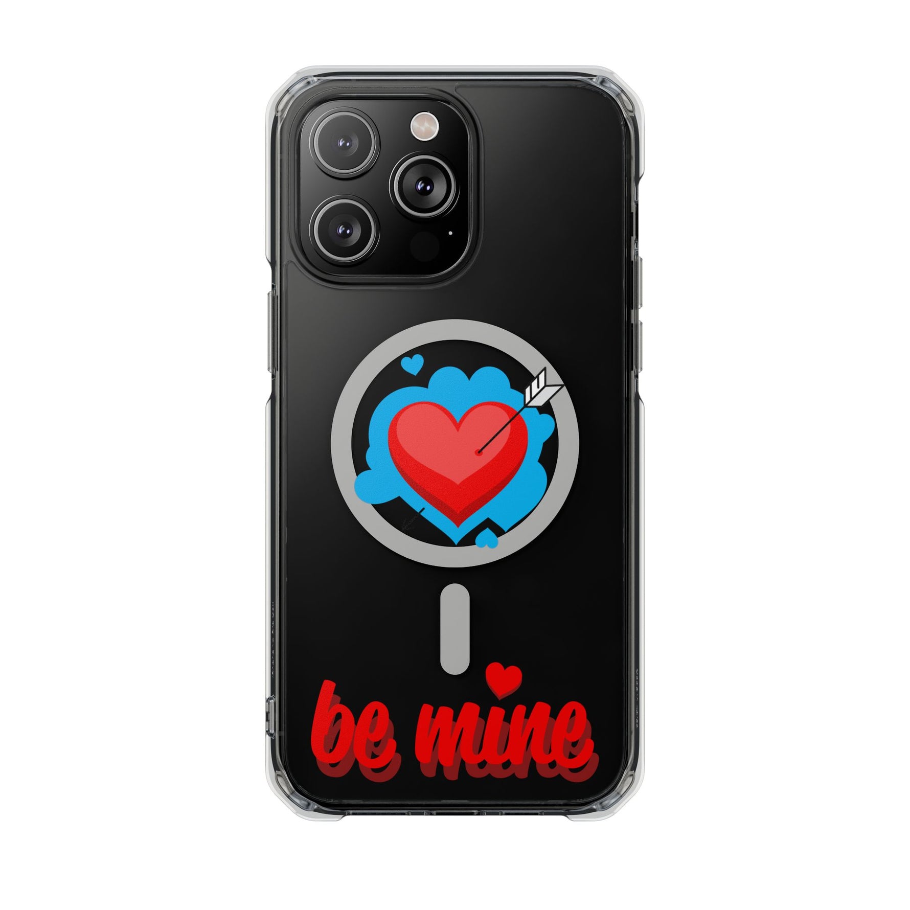 MagSafe-Compatible Clear Phone Case — "Be Mine Love Edition" - iPhone 14 Pro Max - Shamo's