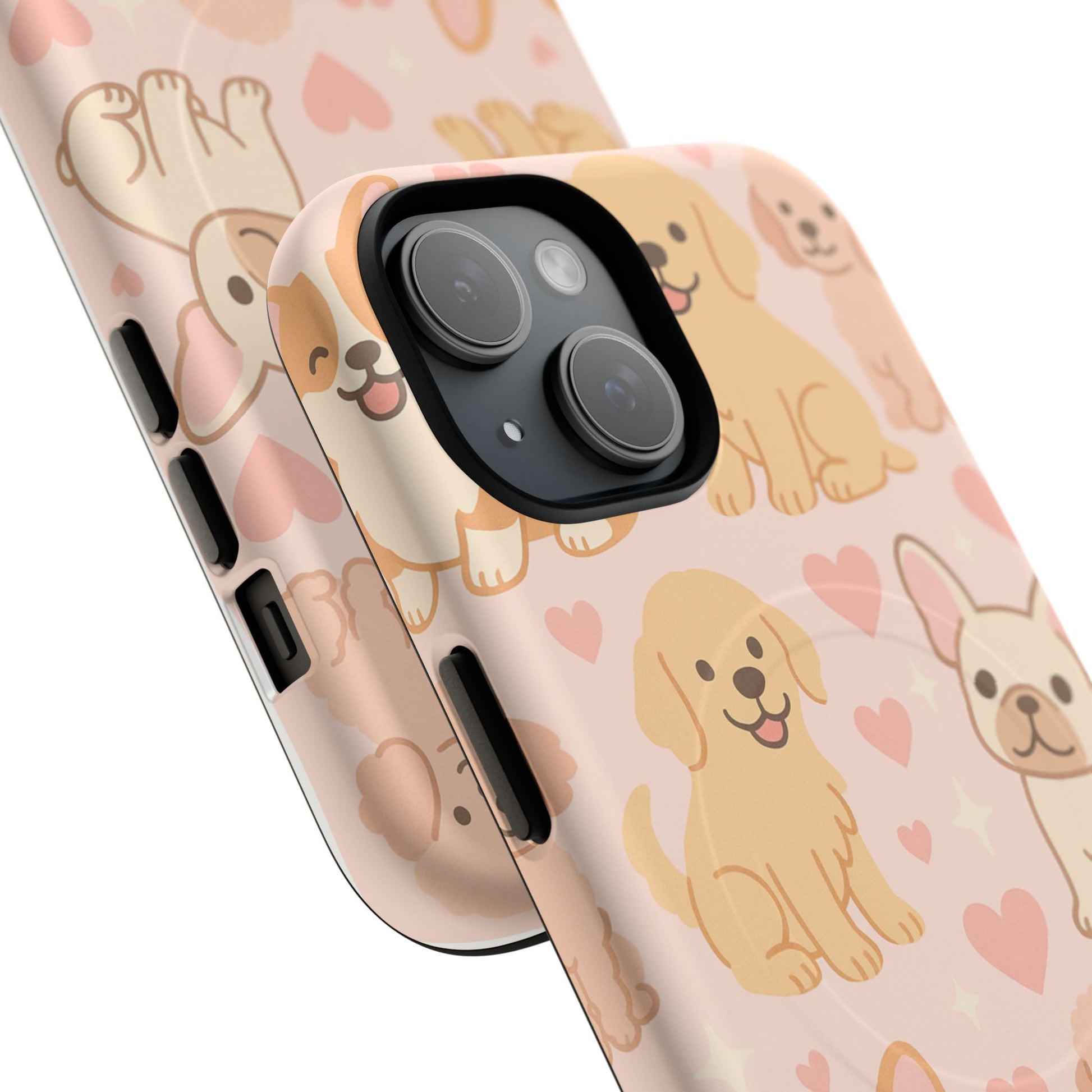 Puppies & Hearts iPhone Case compatible with MagSafe - Shamo's