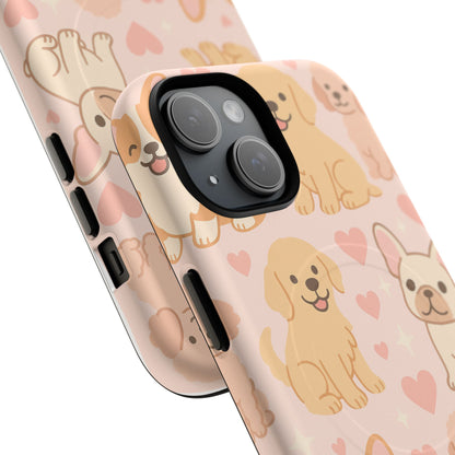 Puppies & Hearts iPhone Case compatible with MagSafe - Shamo's