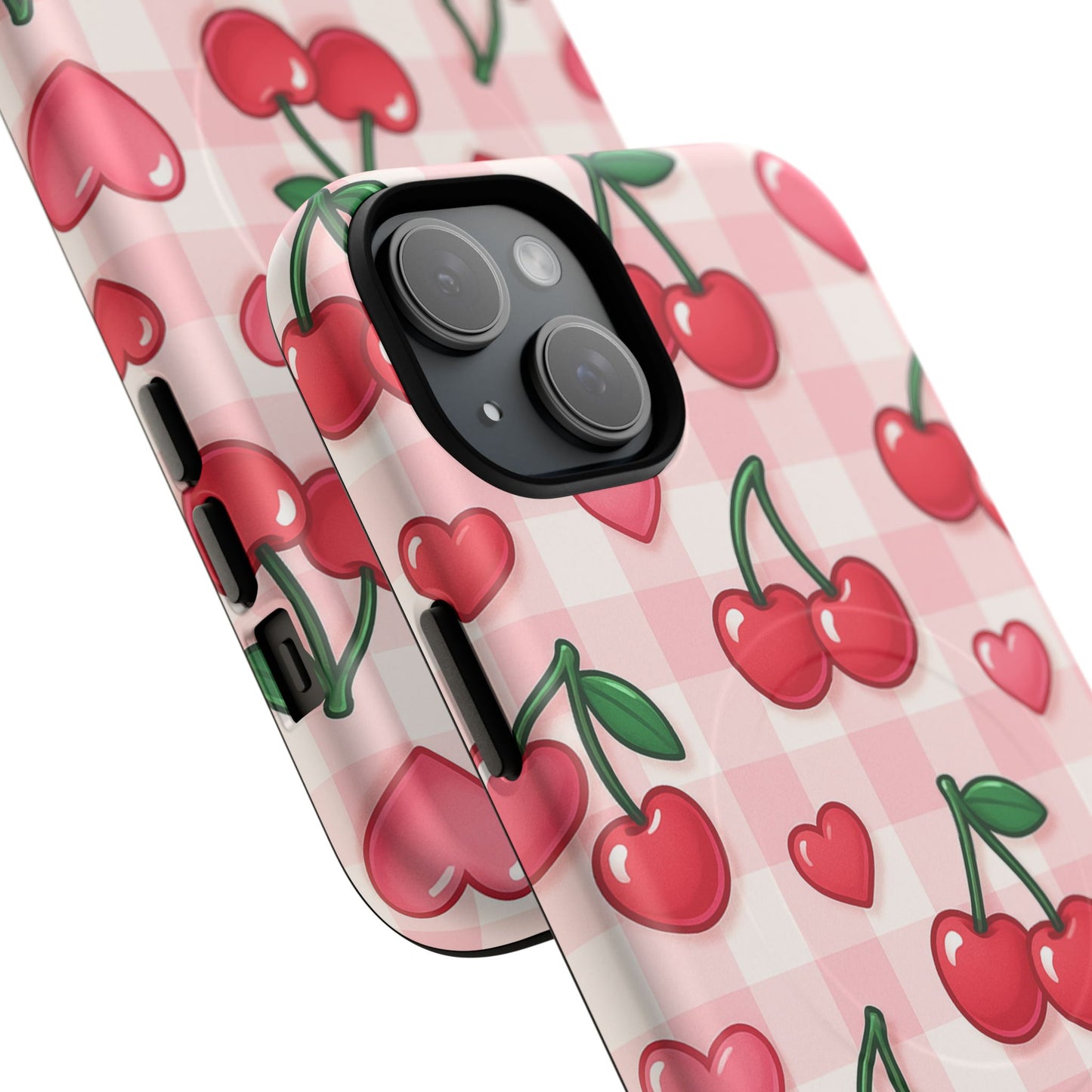 Y2K Cherries & Hearts iPhone Case | MagSafe