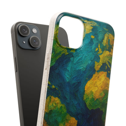 Biodegradable Phone Case — Earth Illustration Eco-Friendly Case  Shamo's