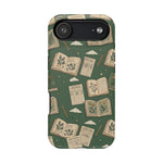 Botanical Journal Pattern iPhone Case | MagSafe Compatible Impact-Resistant Protective Cover