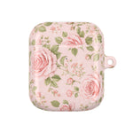 Floral Rose AirPod Case, Pink Vintage Rosebud Protective Cover - AirPods Gen 2 / White / Glossy - Shamo's