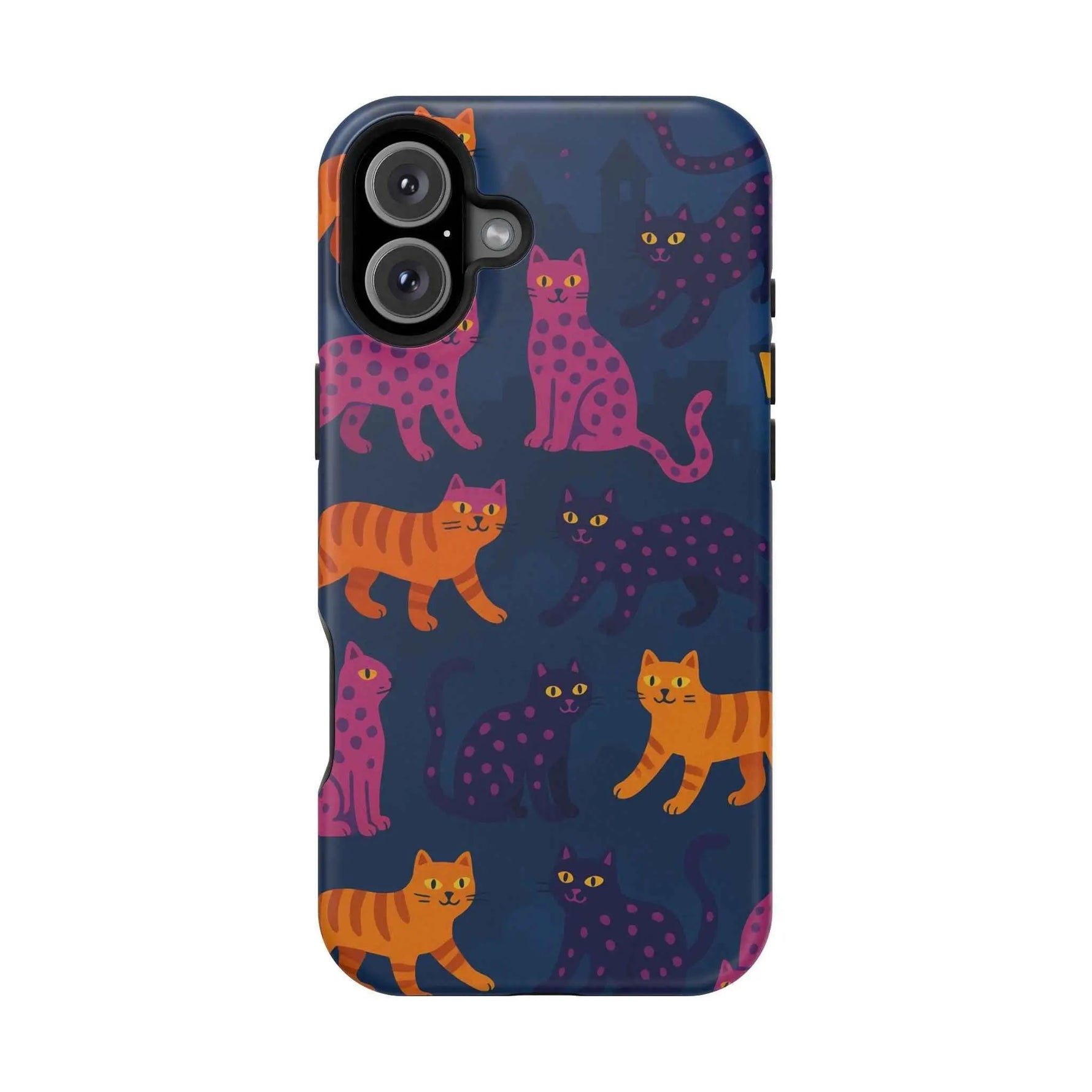 Colorful Cat Phone Case - MagSafe Impact-Resistant