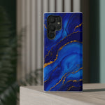 Blue Gold Marble Phone Case  Shamo's
