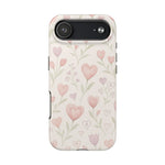 Pink Watercolor Heart Floral Pattern | Tough Impact Phone Case  Shamo's iPhone 17 Air