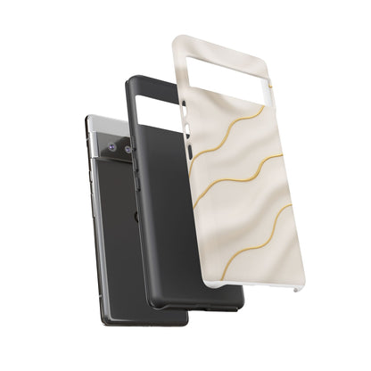 Elegant Gold Wave Tough iPhone Case