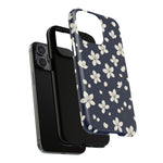 Navy Blossom Floral iPhone Case | MagSafe  Shamo's