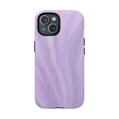 Lavender Marble iPhone Case with MagSafe - Shamo's